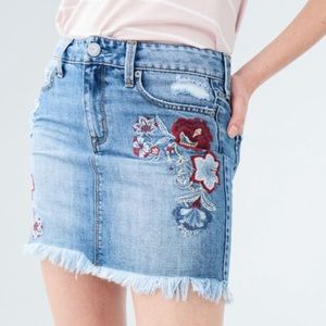 aero embroidered skirt